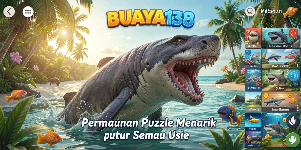 Tampilan gameplay BUAYA138 dengan tantangan Puzzle yang menarik.