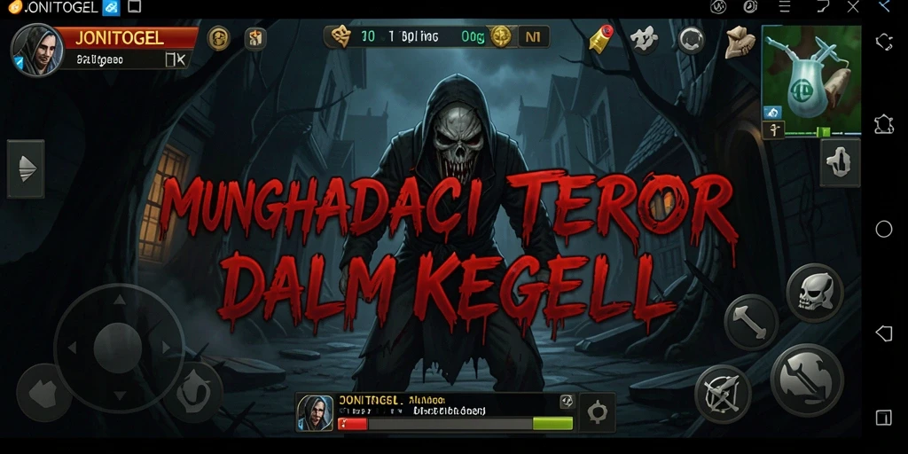 Gameplay menakutkan di JONITOGEL saat menghadapi hantu.