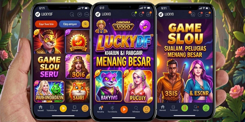 Tampilan gameplay Slot LUCKYDF yang mendebarkan.