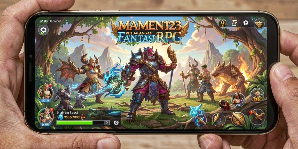 Tangkapan layar dari gameplay MAMEN123 yang menampilkan petualangan epik.