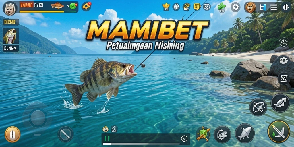 Tangkapan ikan yang spektakuler dalam MAMIBET selama sesi gameplay.