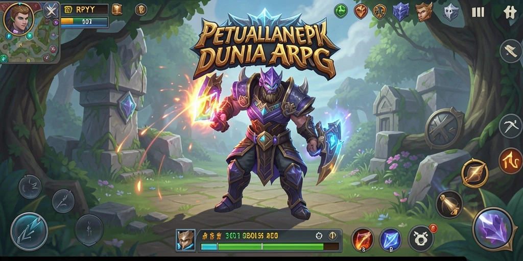 Tampilan gameplay ARPG yang menegangkan dan memukau di RPYYY.