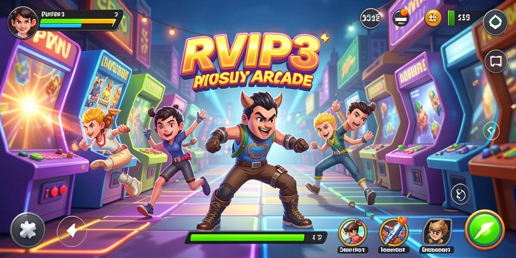 Tampilan gameplay seru dari game Arcade RVIP3.