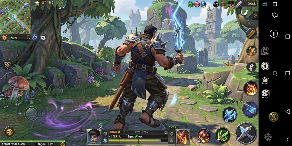 Tampilan gameplay SINTE4D yang menakjubkan dengan aksi RPG yang mendebarkan.