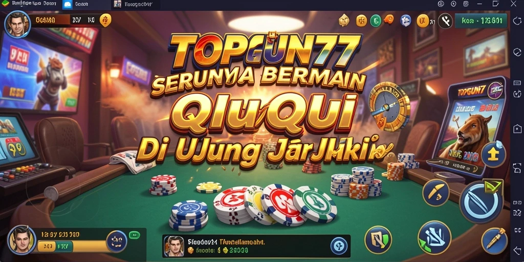 Gameplay seru QiuQiu di TOPGUN77 dengan interaksi pemain.